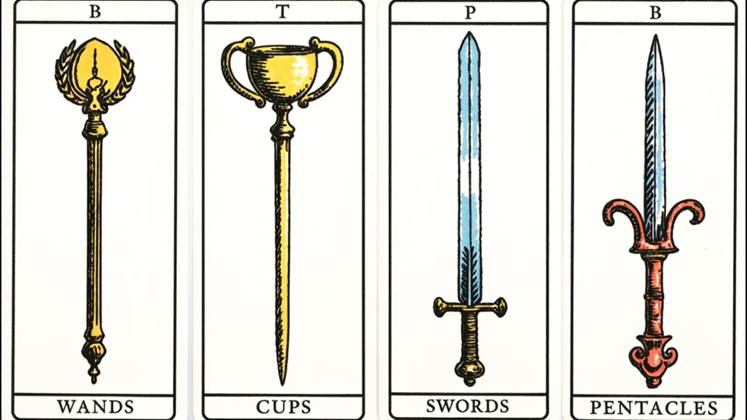Tarot - Lille Arkana kulører