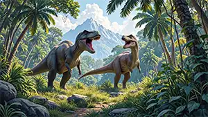 Image from when dinosaurs ruled the Earth