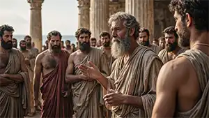 Image of a greek philosoph