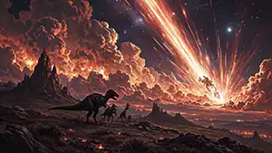 Image from when a meteor ended the dinosaurs era