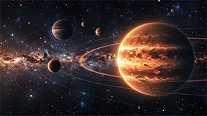 Image of the birth of the Solar System