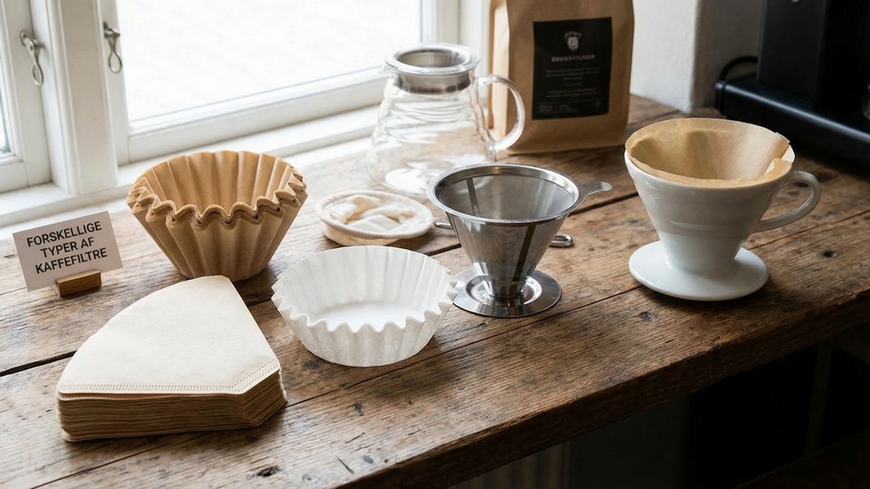 Forskellige typer kaffefiltre