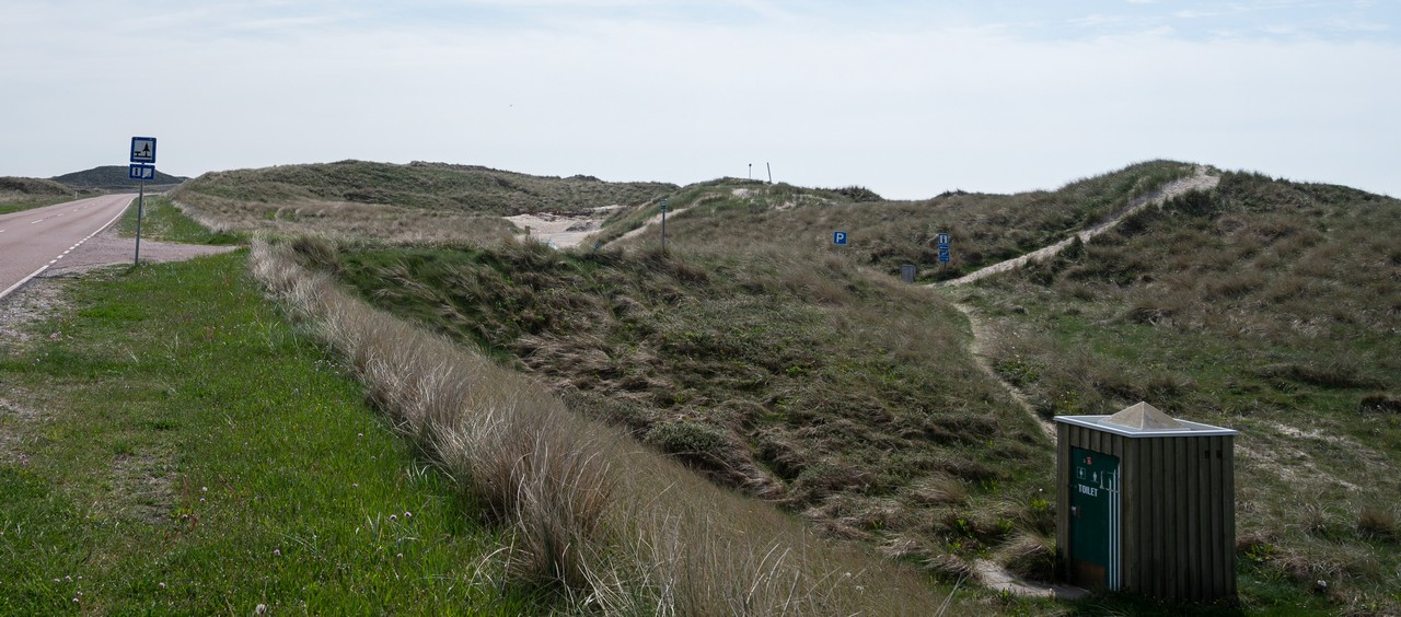 Billede af P-pladsen ved vildt-reservatet