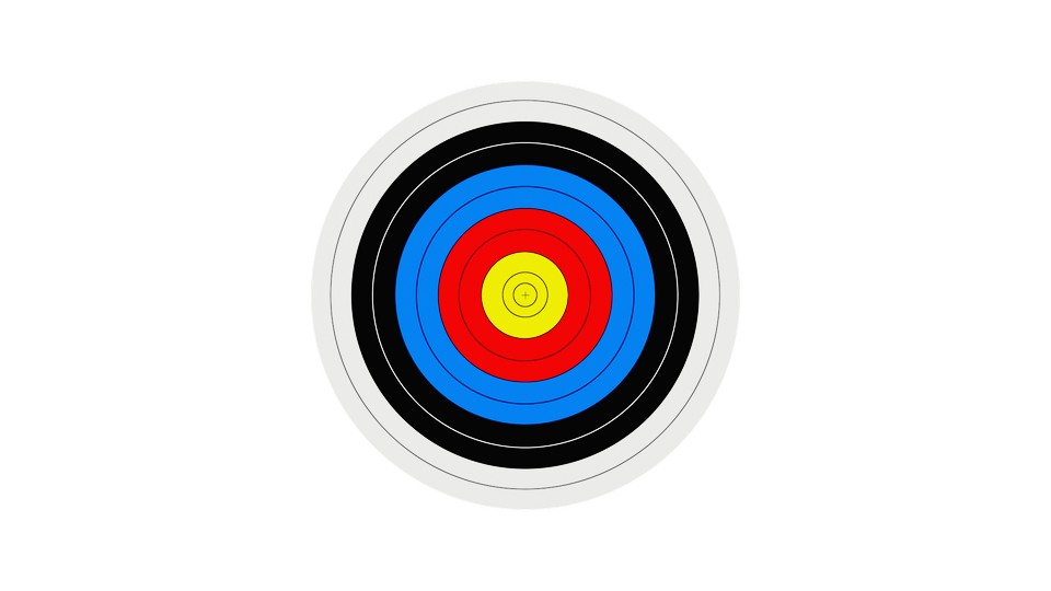 Billede af en målskive