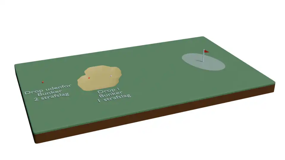 3D Visualisering af drop i bunker