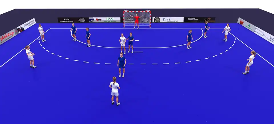 Eksempel på 5-1 opstilling