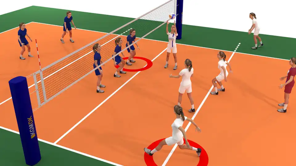 Outside-hitter i volleyball