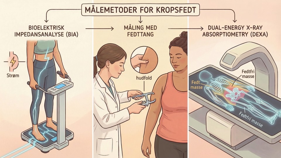 Forskellige metoder til at måle fedtprocent