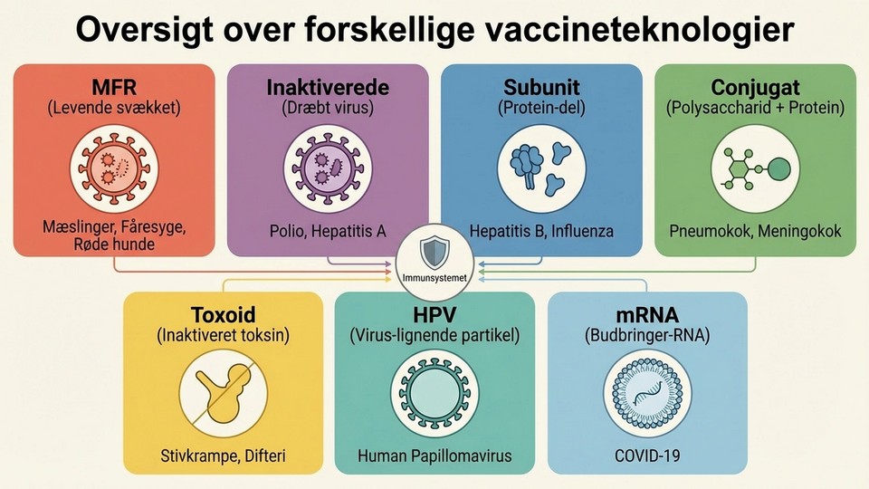 Oversigt over forskellige vaccineteknologier