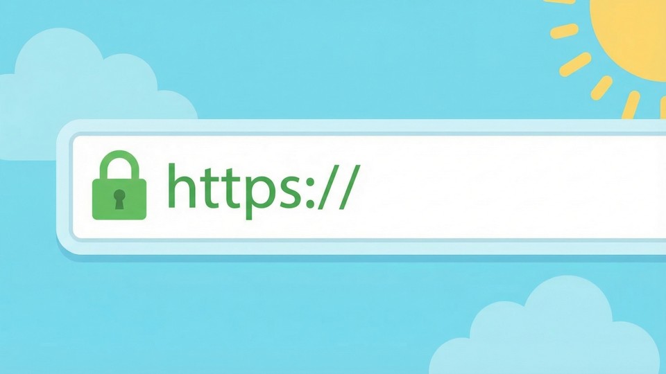 Sammenligning af HTTP og HTTPS med låsesymbol