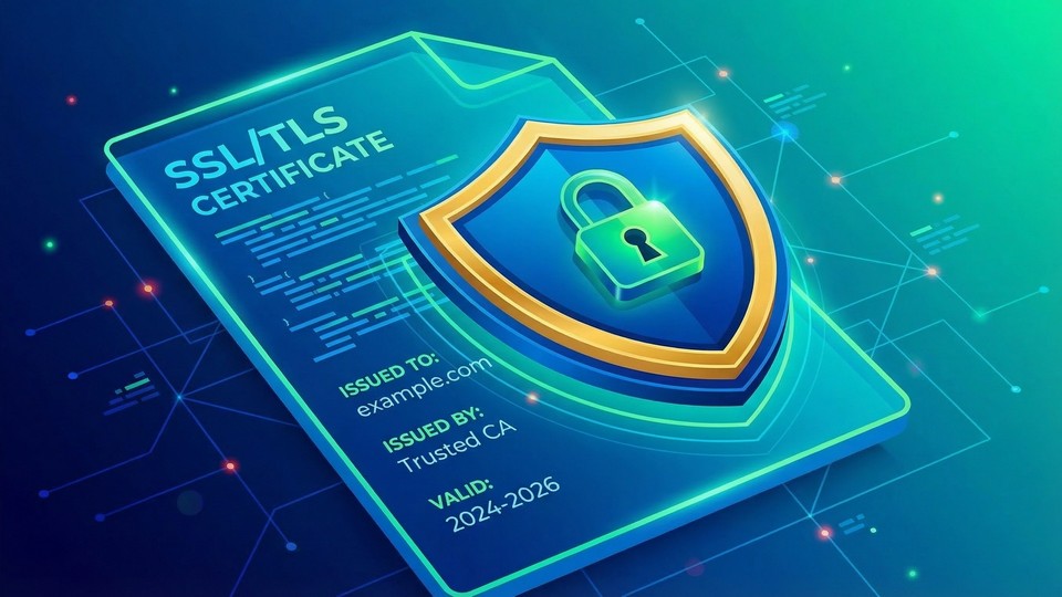 Eksempel på et digitalt SSL-certifikat